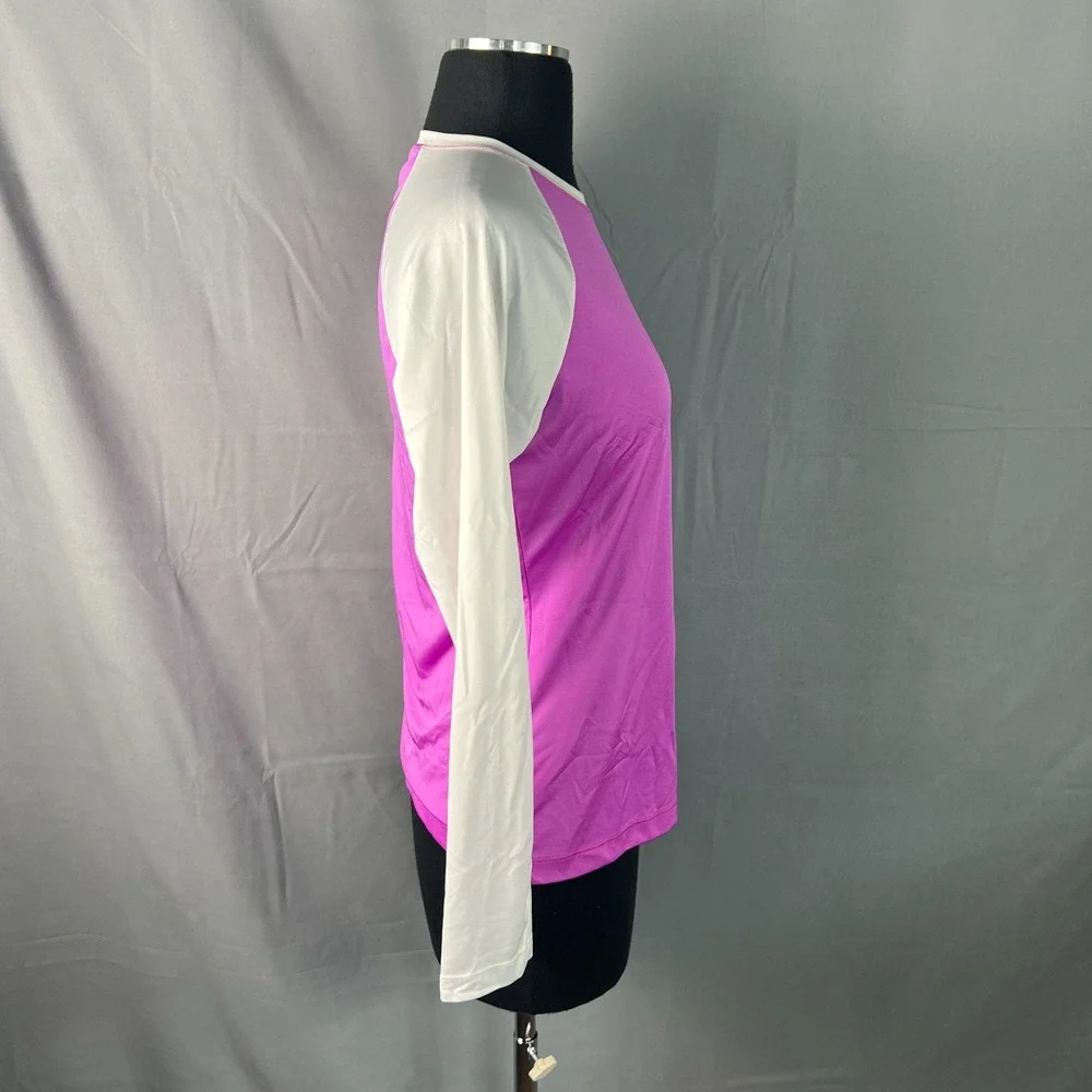 Columbia Sportswear PFG Rash Guard Swim Shirt Womens S Purple White Omni Shade